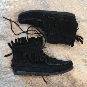 Black Eastland Moccasins Aztec 1955